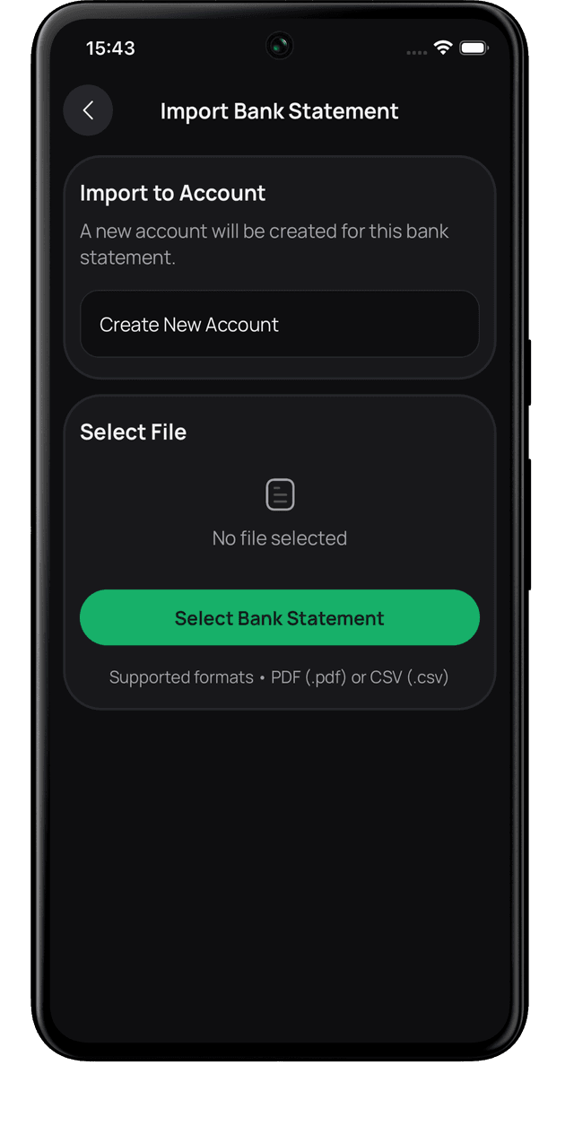 AI Bank Statement Import